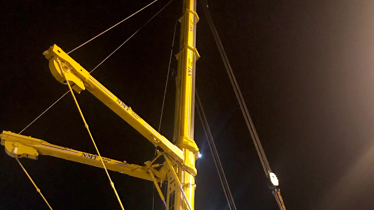 abseil crane