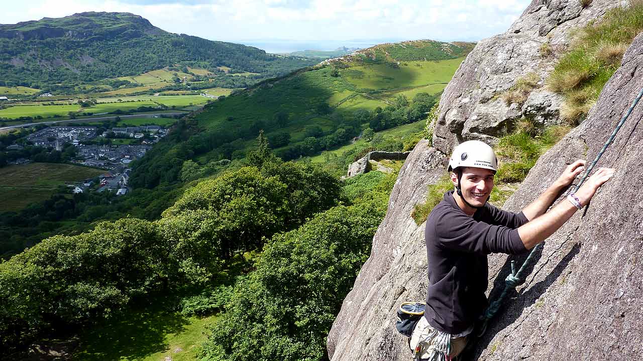 guided rock climb course