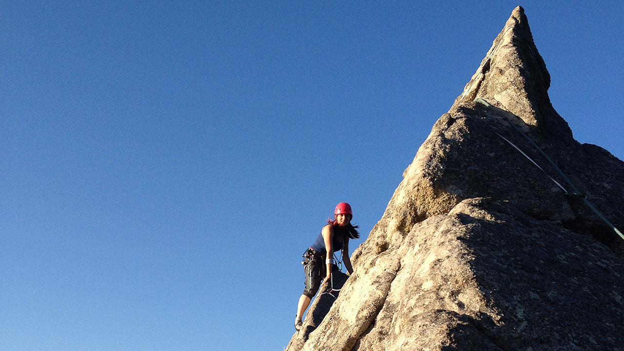 guided rock climb course