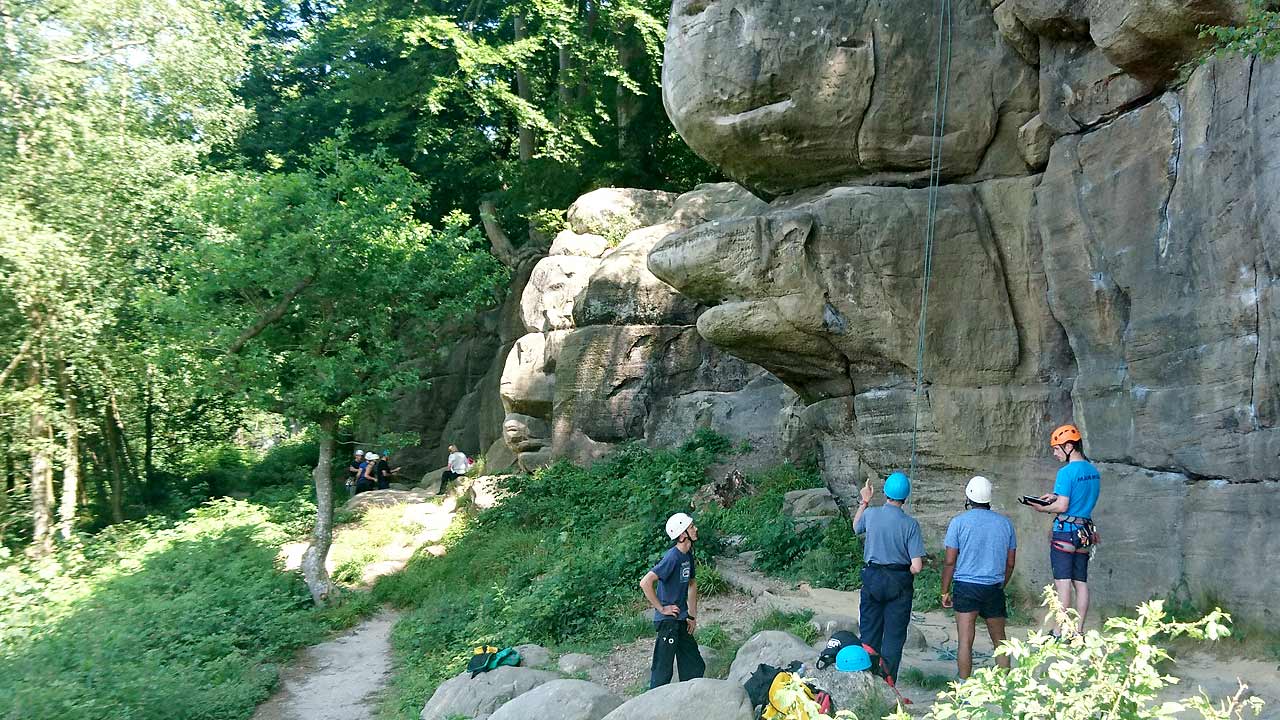 improvers rock climbing course