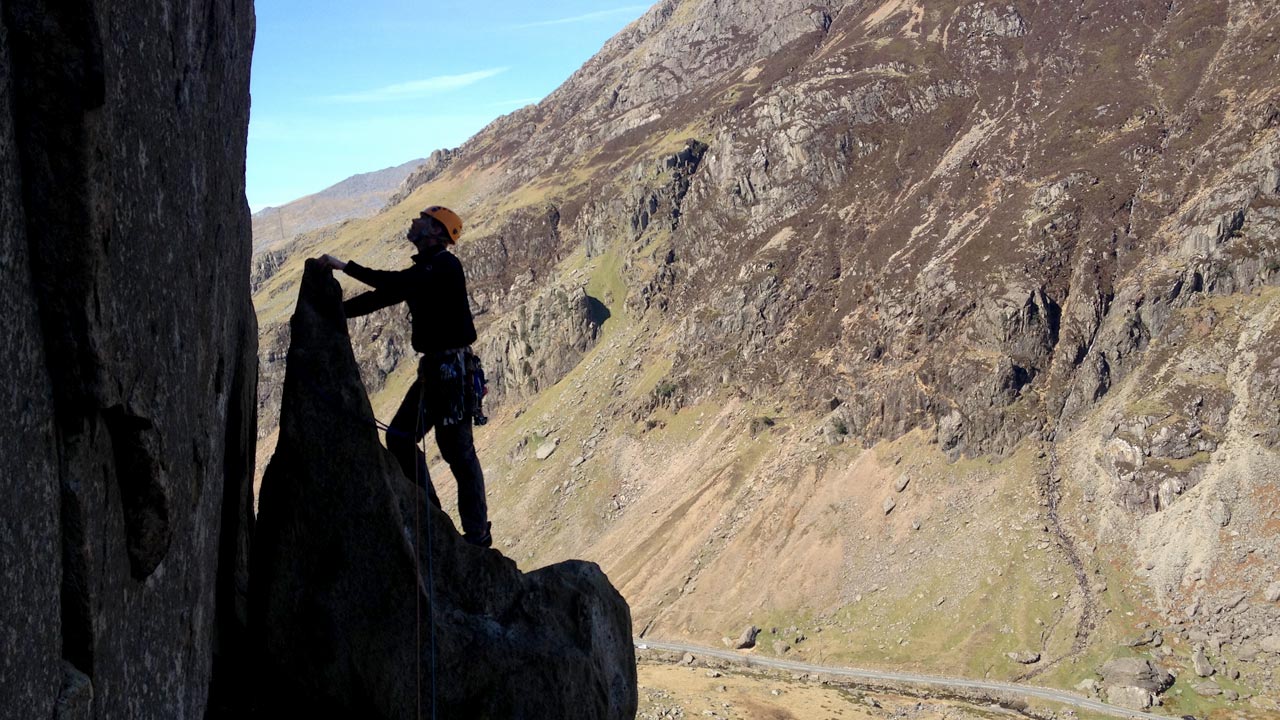 multi pitch rock climbing course