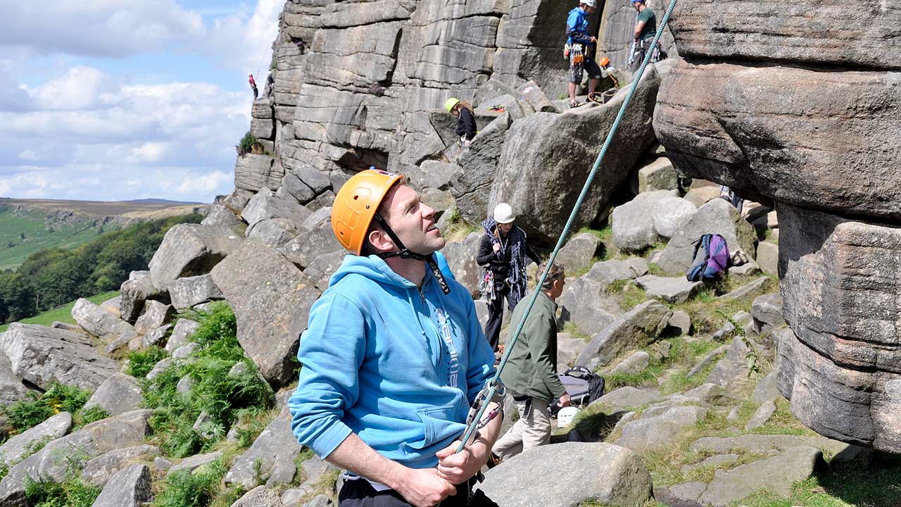 rock climbing holiday peak district