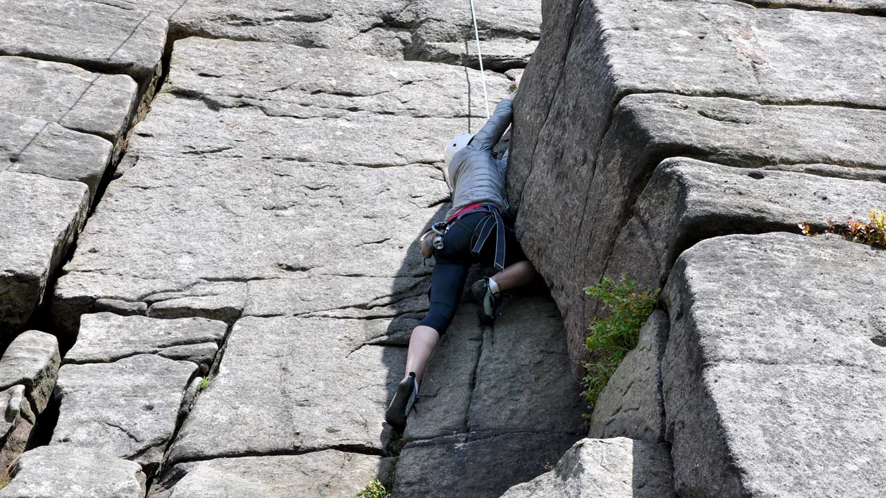 rock climbing holiday peak district