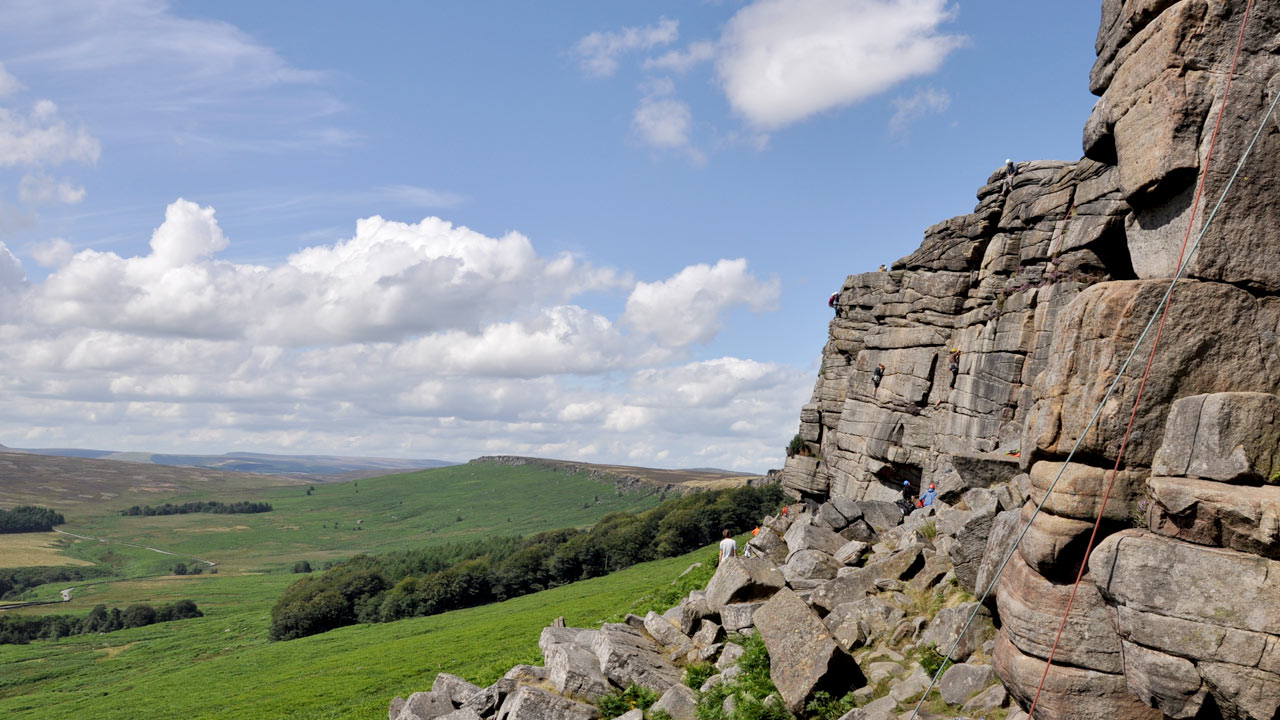 rock climbing holiday peak district