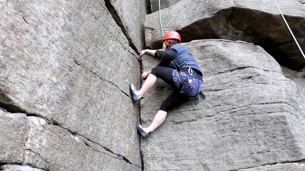 rock climbing holiday peak district