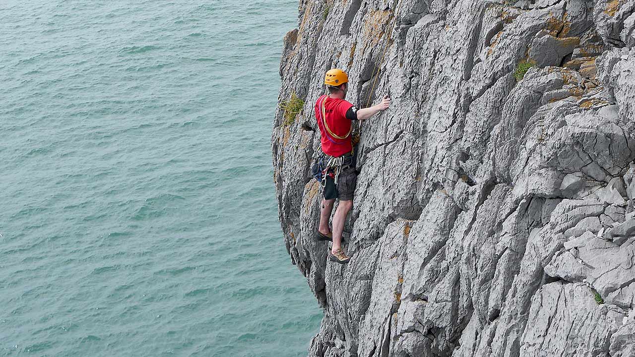 rock climbing holiday pembroke wales