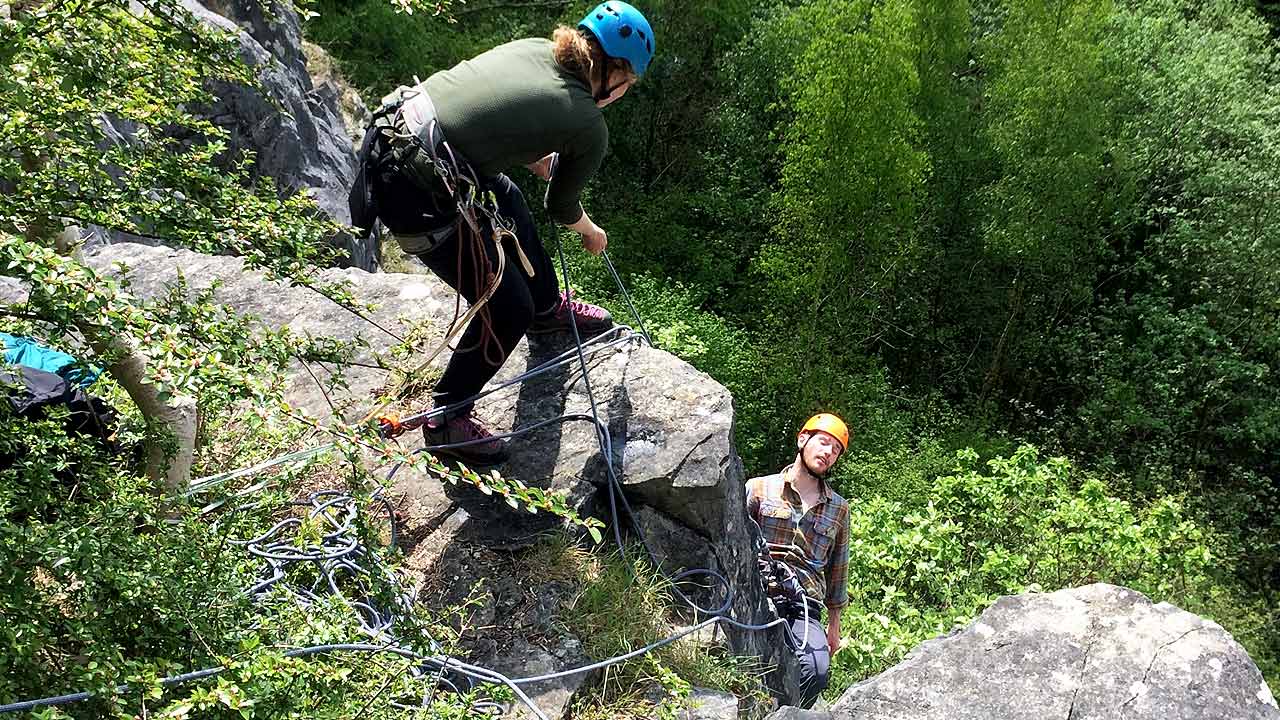 self rescue rock climbing course