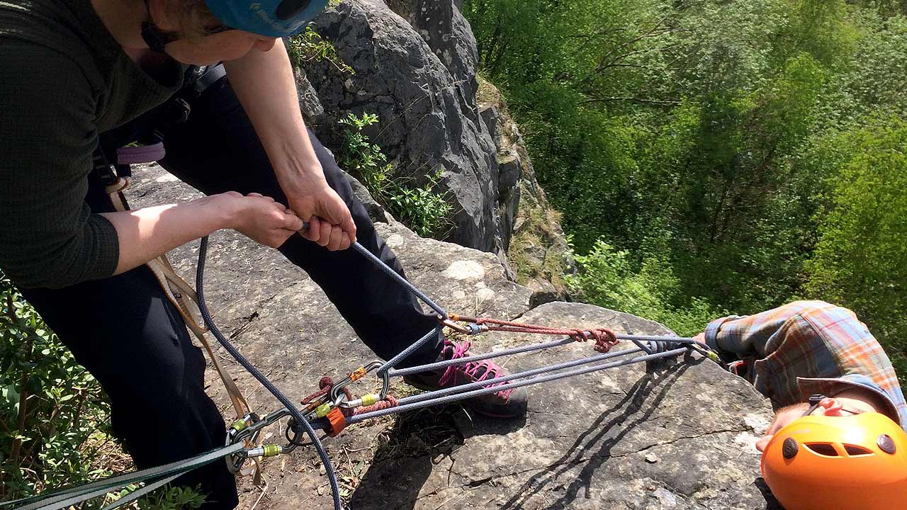 self rescue rock climbing course