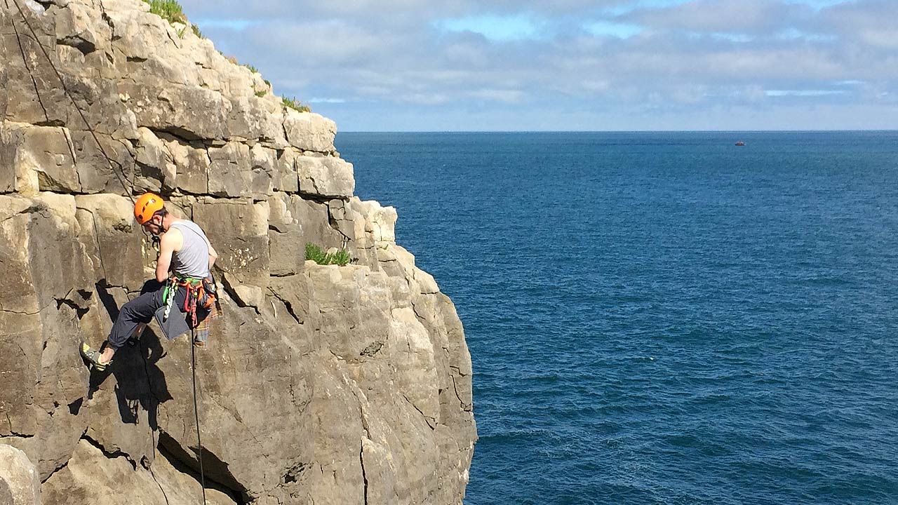 rock climbing holiday swanage