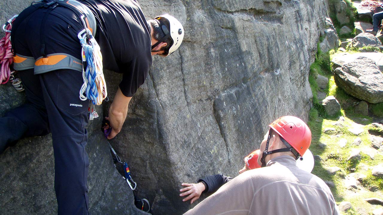 trad lead climbing course day