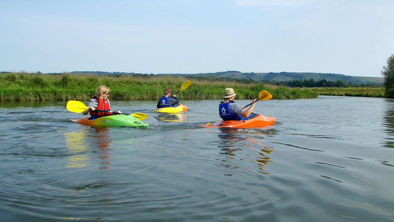 kayaking river arun middle sussex