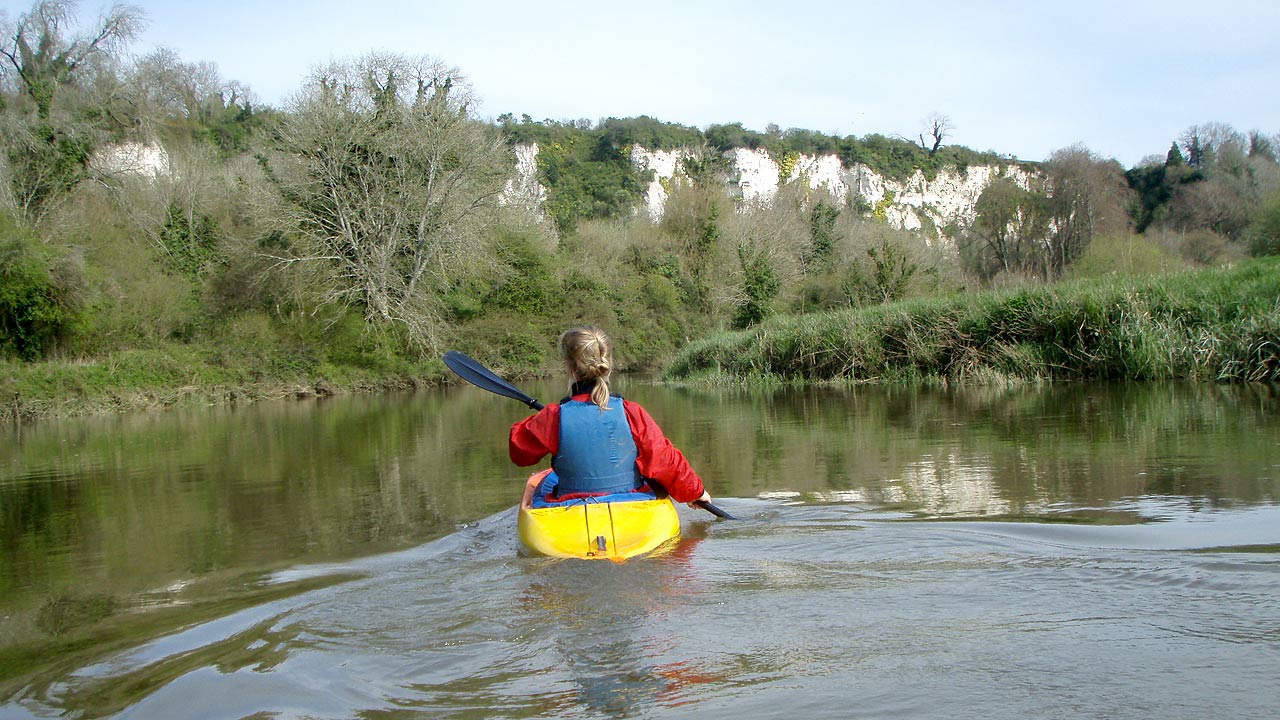 kayaking river arun middle sussex