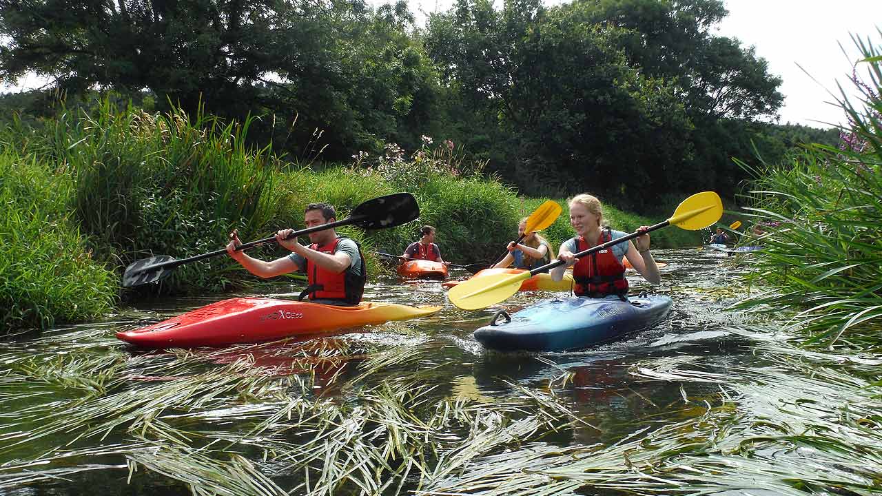 kayaking river arun upper sussex