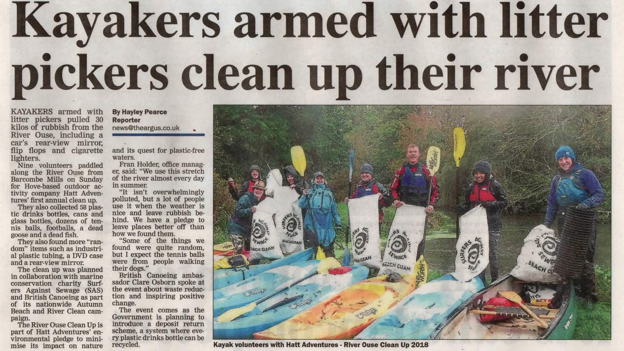 river clean up british canoeing surfers against sewage