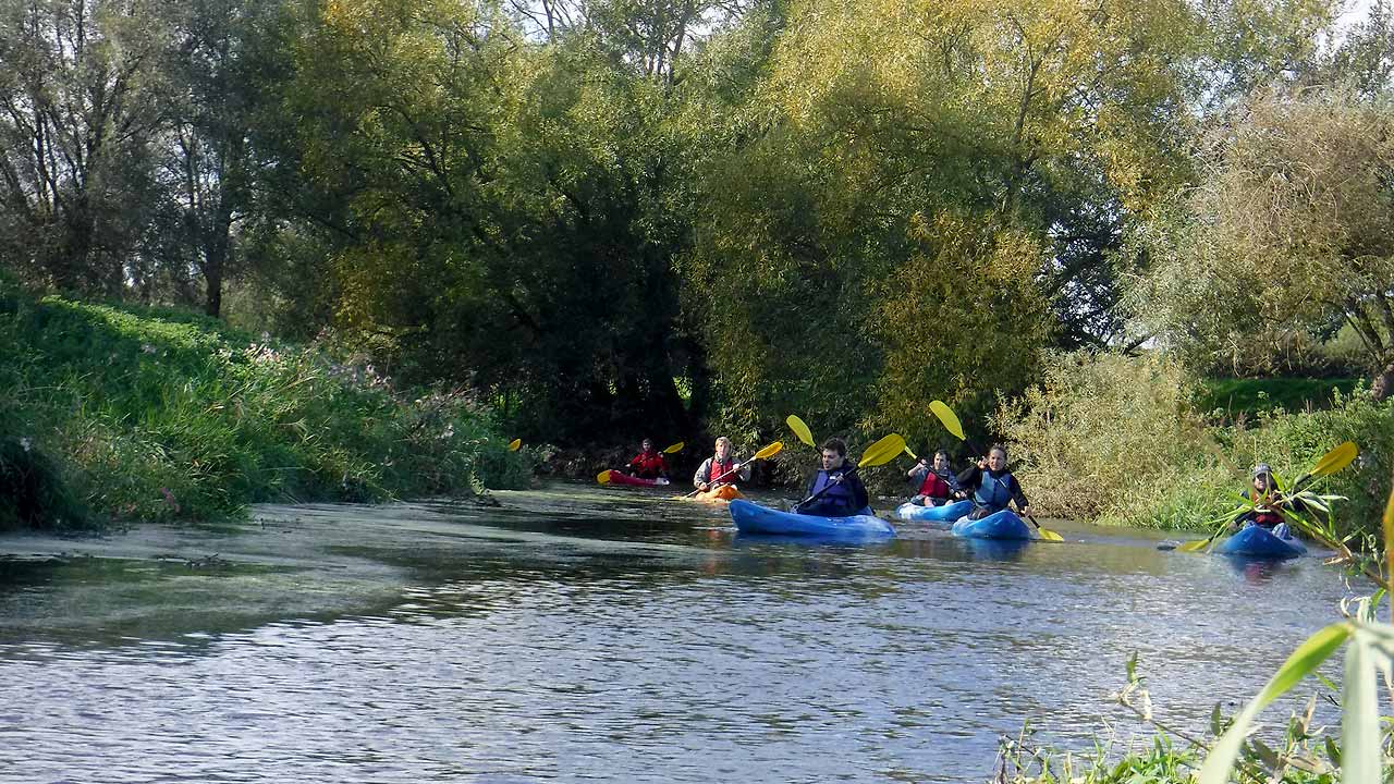 kayaking river ouse middle sussex